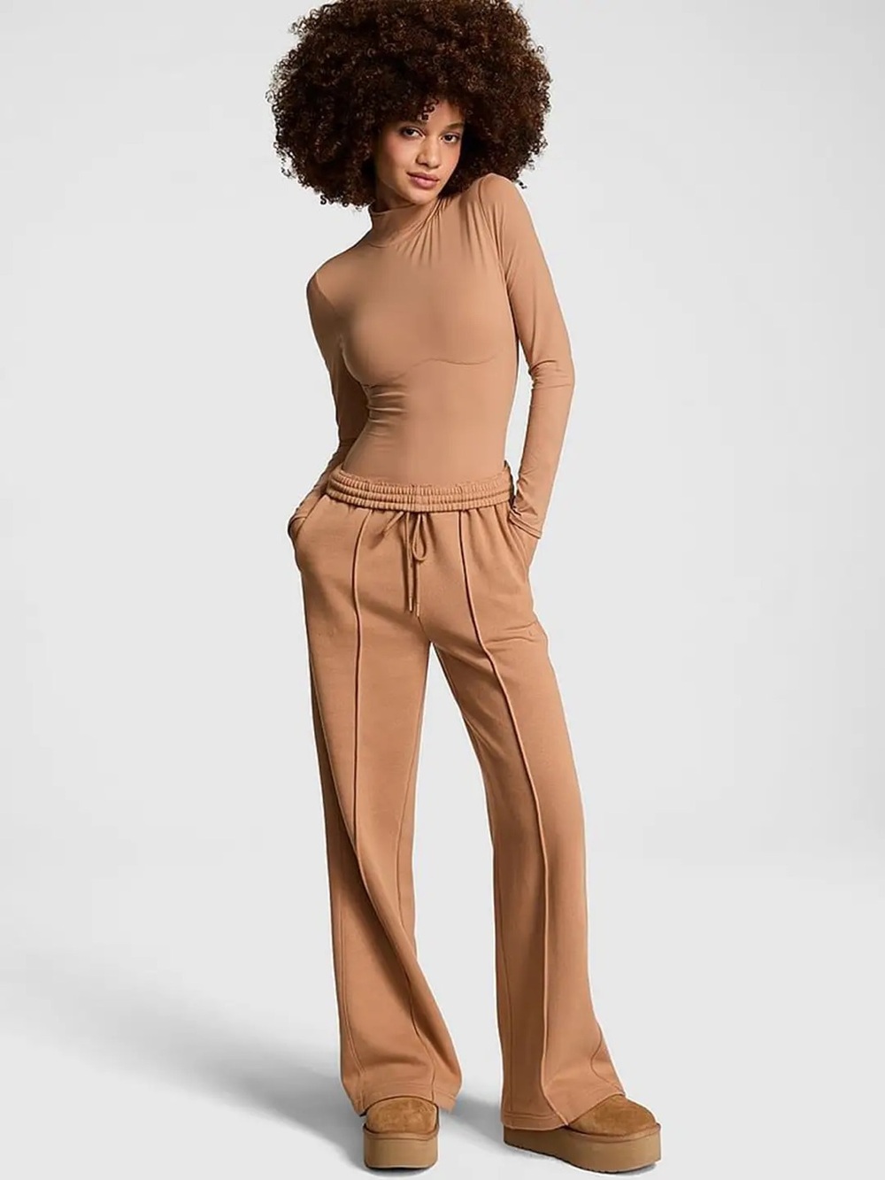 Ivy Fleece Wide-Leg Sweatpants